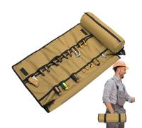 Tewzafiya BASSE CHIACINA ROLL UP, Roll -Up Tool Bag Organizer | Sac à outils pliable avec prise,Tonneau portable épaissie résistant à l'eau pour les accessoires de réparation