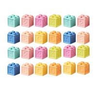 Tewzafiya Blocs Souples, Blocs empilables - Blocs empilables Souples pour Construire des Jouets,Jouets sensoriels pour Jouets de Construction, Assemblage de Blocs de Construction