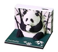 Tewzafiya Calendrier 3D 2026 - Panda Calendrier 2026 À Pages À Détacher - Agenda de Bureau à Feuilles à Détacher,Table de Chevet Salon Bibliothèque Bureau Étude Enfant