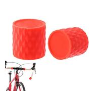 Tewzafiya Capuchon de guidon de vélo de course | Manchons de protection en silicone pour extrémités de guidon - Manchon antidérapant - Accessoire de vélo pour vélo de course urbain unisexe