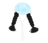 Tewzafiya Chapeaux drôles pour perroquets, chapeau pour petits animaux de compagnie, chapeau de et drôle, pour coiffe avec deux tresses tressées pour hamster, calopsitta,