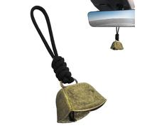 Tewzafiya Cloche de mouton pour pâturage, fabricants de bruit de cloches de vache - de vache en cuivre pâturage rustique avec son clair et lanière,Décorations de bétail rétro