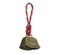 Tewzafiya Cloches de chèvre pour colliers, cloche de vache pour pâturage,Aument Clear Aumo Clear Animal Ringing Bell avec cordon - Décorations rétro pour bétail de bétail