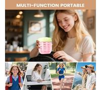 Tewzafiya Coupe à Fruits - Contenants Réutilisables Étanches 500ml Avec Poignée,Contenants à Fruits Pots à Salade Avec Panier Égouttoir,Pour Pique-nique, Fête, Voyage, Camping, Plein Air, Randonnée