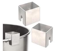 Tewzafiya Entretoise de plaques de feu, Joint panoramique Barbecue, 3 x Supports de Joint en Acier Inoxydable pour d'incendie - Lave-Vaisselle à Coffre-Fort pour extérieur au