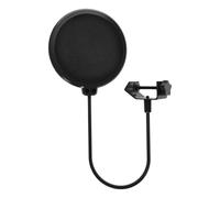 Tewzafiya Filtre Anti-Pop pour Microphone - Écran Anti-Vent pour Le Microphone,Protège-Vent Double Couche pour Équipement Sonore avec Un Gooseneck Ajustable pour Animateurs Et Acteurs