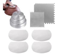 Tewzafiya Grattoir dentelé - Kit d'outils pour modéliser en acier inoxydable - Grattoir sculpture - pour débutants, étudiants, enseignants, écoles, projets, études, projets artistiques