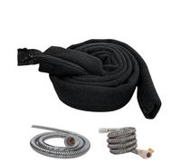 Tewzafiya Housse pour tuyau respirateur - Bande de protection pour tubes - Manchon anti-rayures anti-condensation avec fermeture éclair complète pour prévenir la goutte et réduire le bruit
