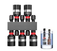 Tewzafiya Jeu de forets pour écrous, kit d'extension pour tournevis, outil magnétique à changement rapide 5 pièces pour homme, installation automobile, assemblage mécanique, électricien entretien