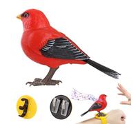 Tewzafiya Jouet Oiseau,Jouet pour Tout-Petits | Animal De Compagnie Électronique Bureau Réaliste avec Interaction Parlante pour Tout Petits Utilisable en Extérieur pour Voyage Et Salle D
