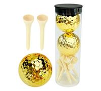 Tewzafiya Kit d'entraînement de balle de golf, balle de golf et de thé, pour exercices de golf, outil d'entraînement créatif pour tapis de terrain de jeu et tapis de driving