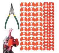 Tewzafiya Lunettes anti-piratage pour poulet | Lunettes de coq, aveugles de poulet, lunettes avec pince pour équipement agricole
