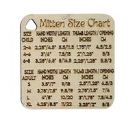 Tewzafiya Mesureur à tricoter et à crochet, jauge carrée en bois pour fils, matériaux pour artisanat et loisirs, multifonction pour maison et voyage