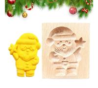 Tewzafiya ni Pour Biscuits - Bois Père Noël Bonhomme De Neige Ustensiles de Cuisine | Pour Cuisson Biscuits de Noël 3D - Pour Fêtes Maison Restaurant Pour Adultes Débutants Frollini Pâtisserie