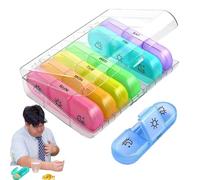 Tewzafiya Organisateur de pilules, Organisateur de pilules médicinales | Conteneur de pilules d'organisateur de médicaments 21-grille,Organisateur de suppléments de conteneur de pilules,