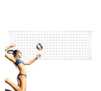 Tewzafiya Pliing Volleyball Net, Volleyball Net pour cour | Maillage de remplacement de badminton lourd pliable | Net de remplacement d'accessoires de sport d'extérieur légers pour l'école,