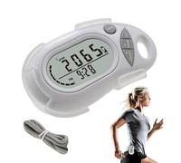 Tewzafiya Podomètre simple, podomètre pour la marche - Podomètre simple avec grand écran numérique - Podomètre, clip amovible pour hommes femmes enfants âgés