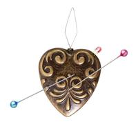 Tewzafiya Porte-aiguille magnétique - Porte-aiguille à broder - Porte-aiguille magnétique rétro avec enfile-aiguille - Accessoire de broderie multifonction pour autocollants, couturiers ou amateurs de