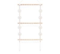 Tewzafiya Porte-Barreau À, Porte Serre-Tête Et Barrette Murale, Rangement Multiniveaux Tissé Décoratif pour Famille Amis Filles Camarades