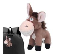 Tewzafiya Porte-clés en Peluche, Porte-clés âne en Peluche, Pendentif pour Sac de en Peluche âne Dessin animé Mignon Pendentif Porte-clés avec Pendentif Sac à Dos en Peluche pour
