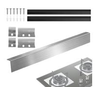 Tewzafiya Remplisseur De Fentes De Cuisine,Bande En Acier Inoxydable Pour Plancher De Cuisson | Couvertures Remplissage Fentes Plancher De Cuisson | Pour Cuisinière Électroménager Four Travail