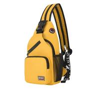 Tewzafiya Sac de poitrine pour homme et femme - Sac à dos avec trou pour écouteurs - Multiusage - Sac à bandoulière - Sac à bandoulière décontracté avec bandoulière - Pour l'extérieur, le sport, les