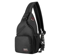 Tewzafiya Sac de poitrine pour homme et femme - Sac à dos avec trou pour écouteurs - Multiusage - Sac à bandoulière - Sac à bandoulière décontracté avec bandoulière - Pour l'extérieur, le sport, les