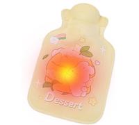 Tewzafiya Sac d'eau chaude de dessin animé, chauffe-mains à sac d'eau chaude, petit sac d'eau chaude en peluche, chauffe-mains en peluche design portable pour les activités de plein air, voyage,