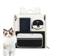 Tewzafiya Sac pour animaux de compagnie, sac à dos pour chat | Sac de transport pour chiens de petite taille - Sac de voyage pliable et respirant pour animaux de compagnie avec plusieurs ouvertures de