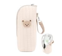 Tewzafiya Sac Thermique Porte-Biberon Asile,Sac Réfrigérateur Avec Design Ours En Peluche | Fourre-tout Thermique Pour L'allaitement Transport Aliments | Conservation Aliments et Lait Maternel pour