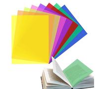 Tewzafiya Superpositions Couleur Pour Dyslexie, Règles De Guide Avec Superposition Chromatique - 8 Pièces Format A4 Filtres Couleur Support Apprentissage Clarté Textes