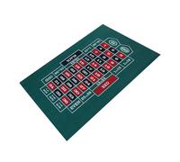 Tewzafiya Tapis de poker double face, table de craps et Blackjack en feutre, tapis de table enroulable à roulette pour table basse Craps et Blackjack (23,62 x 35,43 pouces)