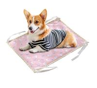 Tewzafiya Tapis rafraîchissant pour Chien - Coussin rafraîchissant pour Animaux de Compagnie - avec Cordes de Fixation d'angle - Côté rafraîchissant des Deux côtés - pour Chiens et Chats - pour