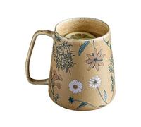 Tewzafiya Tasses florales pour femmes, Tasses de 0,71 litre pour la maison | en céramique pour thé lait, jus d'étude salon, soirées film