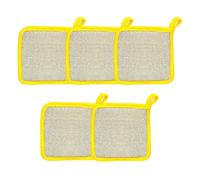 Tewzafiya Torchons pour laver la vaisselle, éponges à frotter - 5 pièces de lingettes à double couche, torchons, éponges, chiffons de nettoyage - Lave-vaisselle réutilisable, torchons pour la