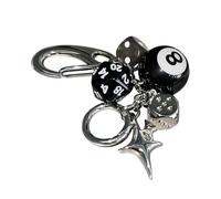 Tewzafiya Tour à pendentif de, charme porte-clés de,BAG CINETTO DICE RETRO | Accessoires pour porte-clés Ornements de mode, décorations pour téléphone portable, sac à dos, sac