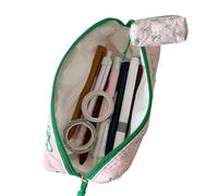 Tewzafiya Trousse à Crayons pour avec Fermeture éclair - Organiseur d'économie d'espace, Fournitures Scolaires multifonctionnelles pour marqueurs, règle, Effacement, Rose, Voir la Description, Voir