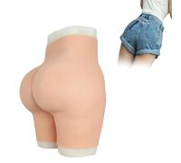 Tex-Eorey Culotte De Levage De Fesses en Silicone pour Hommes Cacher Gaff Fake Pussy Shorts pour Travestissement Drag Queen Transgenre,Wheat(Upgrades)