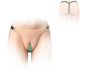 Tex-Eorey Culotte de Vagin en Silicone avec Faux Chameau Réaliste pour Homme Travesti