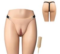Tex-Eorey Culotte De Vagin en Silicone Faux Chameau Réaliste pour Homme Travesti Transgenre