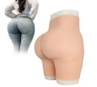 Tex-Eorey Culotte en Silicone avec Vagin Factice, Amplificateur De Fesses Et De Hanches, Gaine Sculptante, Rembourrage Réaliste des Fesses pour Crossdressers, Transgenres,White(Upgrades)