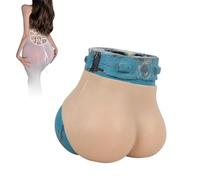 Tex-Eorey Culotte en Silicone Hanche rehausseur de Hanche Butt Lift rembourré Shapewear contrôle Triangle Short pour Cosplay travestissement vêtements,Ivoire,One Size
