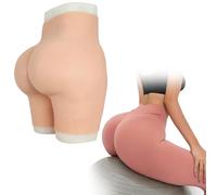 Tex-Eorey Culotte en Silicone pour Travesti avec Fesses, Vagin Factice Réaliste, Short Rehausseur De Hanches Masculin À Féminin pour Transgenres,Brown(Basics)