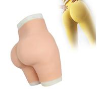 Tex-Eorey Culotte en Silicone Réaliste avec Vagin Factice, Gaff, Renforcement des Hanches, Slips pour Transgenres Crossdresseurs,White(Basics)
