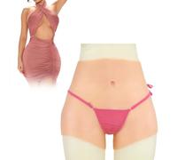 Tex-Eorey Culotte en Silicone Réaliste avec Vagin Gaff Dissimulé Contour des Fesses Rembourrage des Hanches pour Crossdresseur,Wheat(Upgrades)
