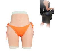 Tex-Eorey Culotte en Silicone Réaliste pour Renforcer Les Hanches, Pantalon Faux À Contrôle du Vagin pour Cosplay Transgenre Masculin vers Femme