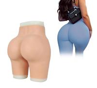 Tex-Eorey Culotte Push-Up en Silicone pour Faire des Fesses Pantalon Réaliste pour Le Contrôle des Hanches De Faux Vagin,Brown(Upgrades)