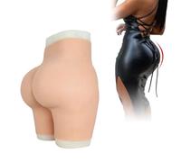 Tex-Eorey Culotte Vaginale en Silicone Fausse Hanches Pluggables Ajusteur De Gros Fesses Pantalon Short Gaff Caché pour Cosplay Transgenre,White(Basics)