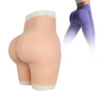 Tex-Eorey Pantalon en Silicone pour Relever Les Fesses, Slips Gaff Réalistes pour Cacher Le Vagin, Culotte Renfortissant des Hanches pour Drag Queen De Cosplay,Wheat(Basics)