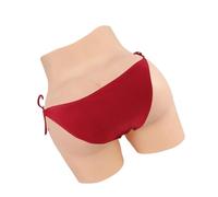Tex-Eorey Réaliste Fausse Chatte Culotte Silicone Fesse Enhancer Shaper Cacher Gaff Boxer pour Travesti Ladyboy,Brown(Basics)